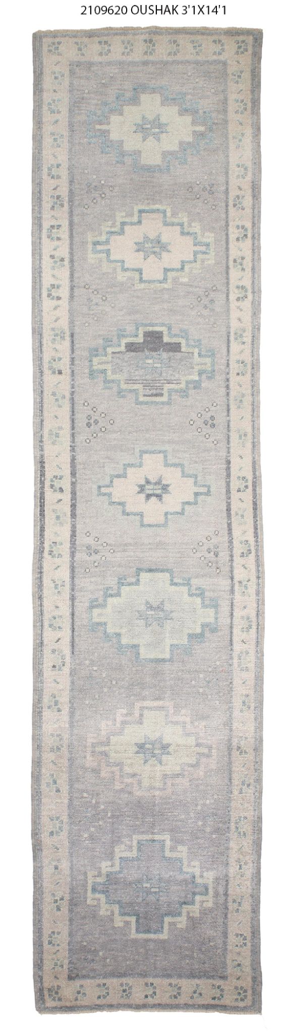 3x14 Modern Oushak Area Runner Rug