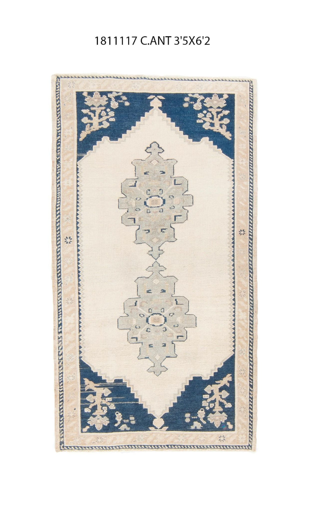 3x6 Old & Vintage Turkish Area Rug