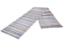 4x21 Colorful Vintage Turkish Runner Rug