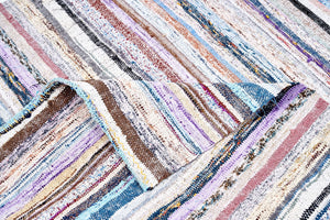 4x21 Colorful Vintage Turkish Runner Rug