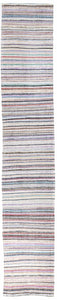 4x21 Colorful Vintage Turkish Runner Rug