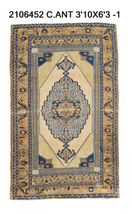 4x6 Old & Vintage Turkish Are Rug