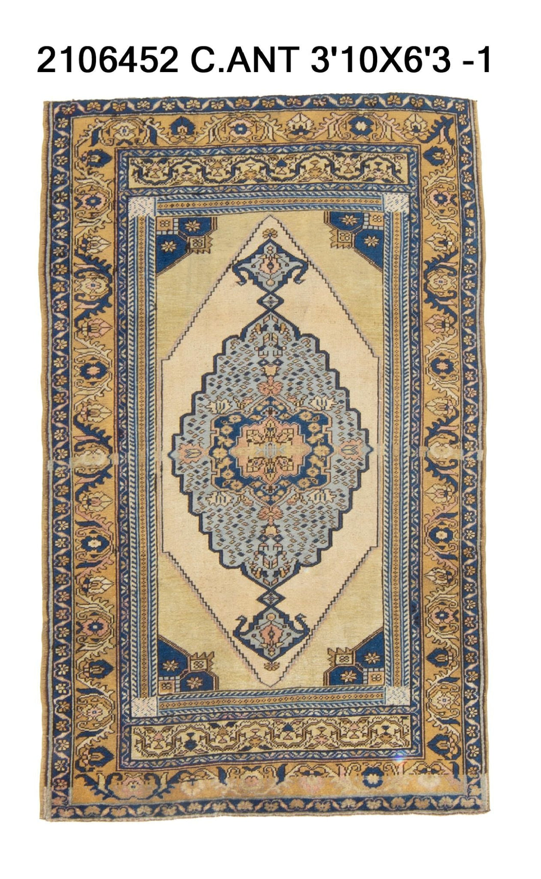 4x6 Old & Vintage Turkish Are Rug