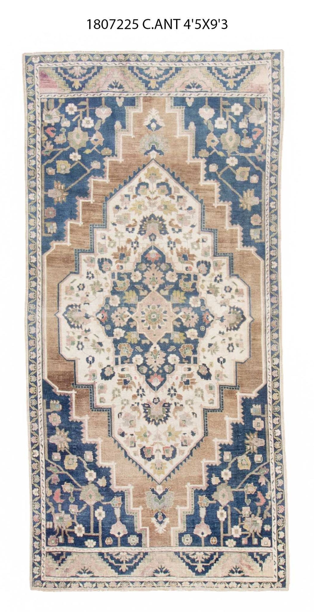 4x9 Old & Vintage Turkish Area Rug