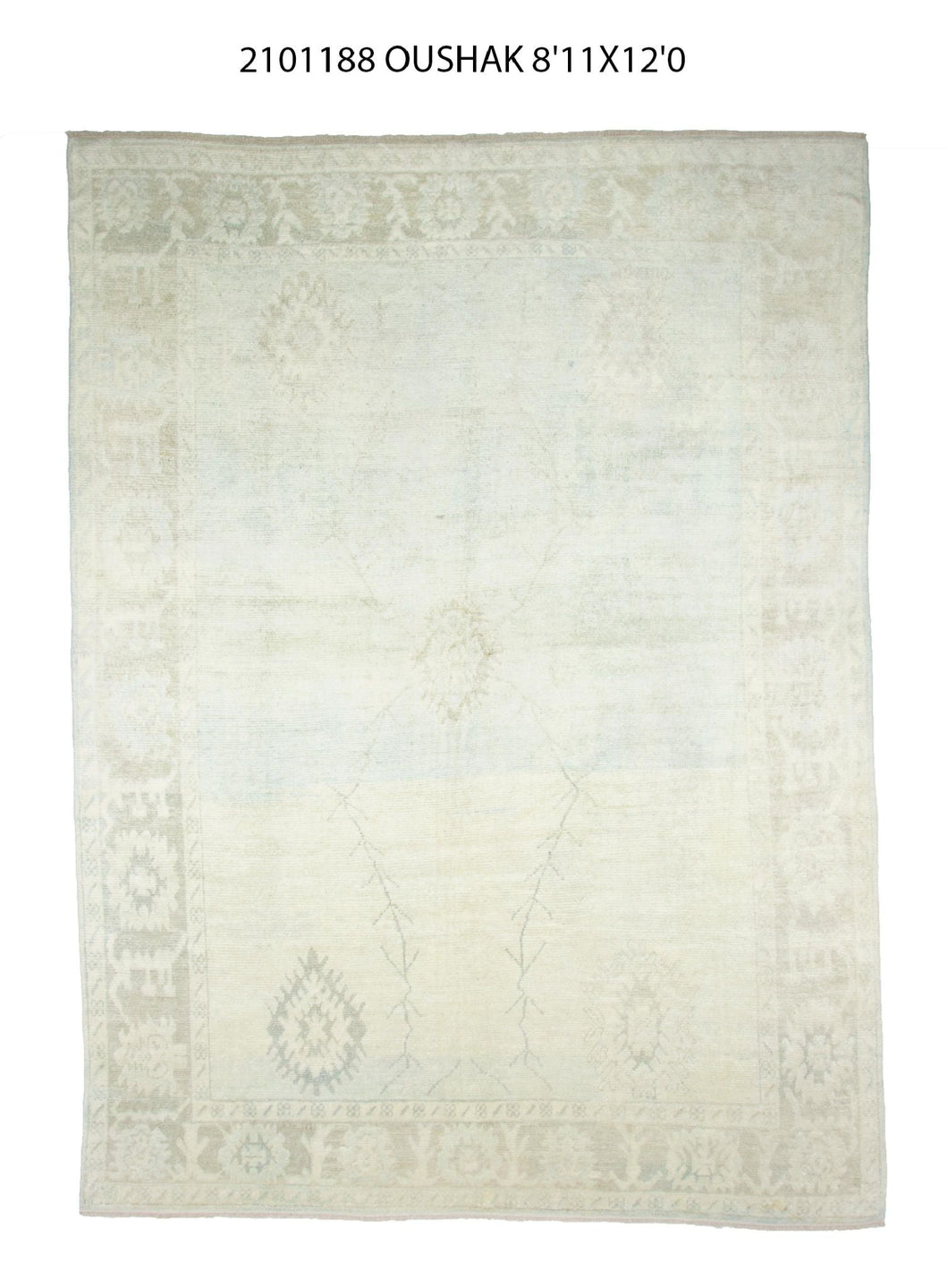 9x12 Modern Oushak Area Rug