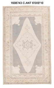 6x10 Old & Vintage Turkish Area Rug