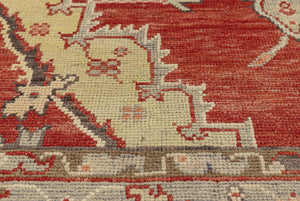 4x6 Red Vintage Turkish Area Rug