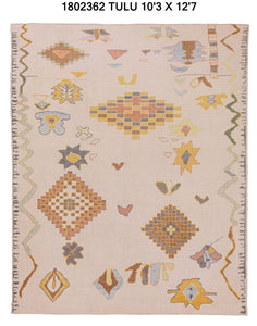 10x12 Colorful Modern Turkish Area Rug
