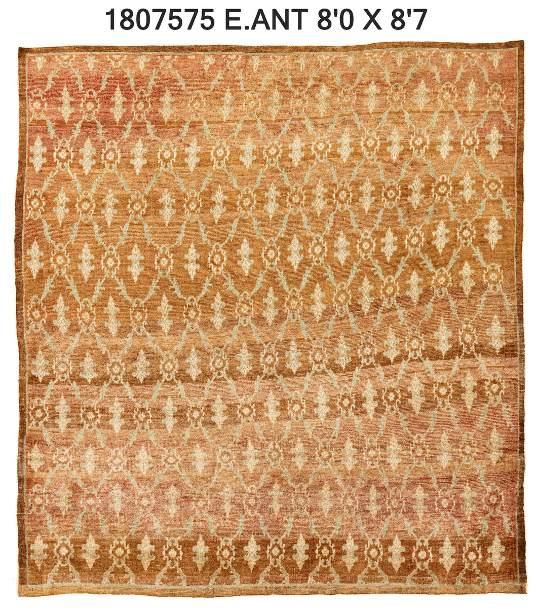 8x9 Old & Vintage Turkish Area Rug