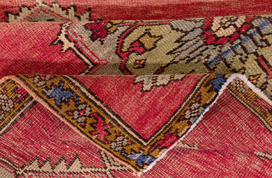 3x10 Colorful Old & Vintage Turkish Runner Rug