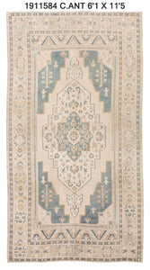 6x11 Old & Vintage Turkish Area Rug
