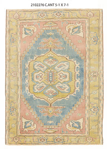 5x7 Old & Vintage Turkish Area Rug