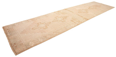 4x15 Old & Vintage Turkish Area Runner Rug