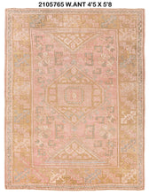 4x6 Old & Vintage Turkish Area Rug