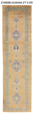 3x10 Modern Oushak Area Runner Rug