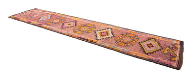 3x13 Old & Vintage Turkish Area Runner Rug