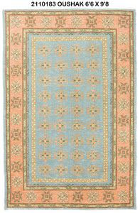 7x10 Modern Oushak Area Rug