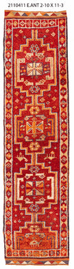 3x11 Old & Vintage Turkish Area Runner Rug
