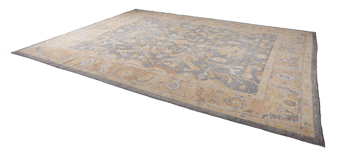 10x13 Modern Oushak Area Rug