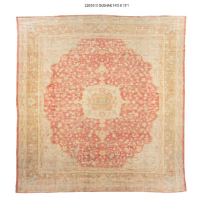 14x15 Old & Vintage Turkish Area Rug