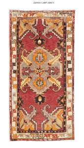 3x5 Old & Vintage Turkish Area Rug