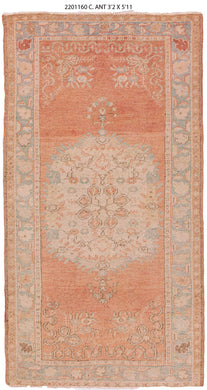 3x6 Old & Vintage Turkish Area Rug