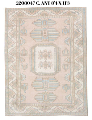 8x11 Old & Vintage Turkish Area Rug