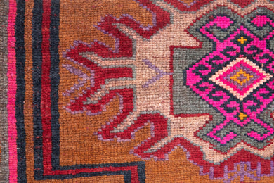 3x3 Old & Vintage Turkish Area Rug