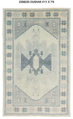 5x8 Modern Oushak Area Rug