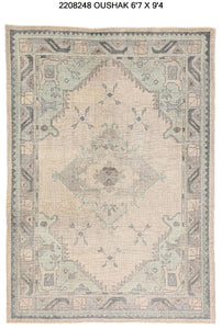 7x9 Modern Oushak Area Rug