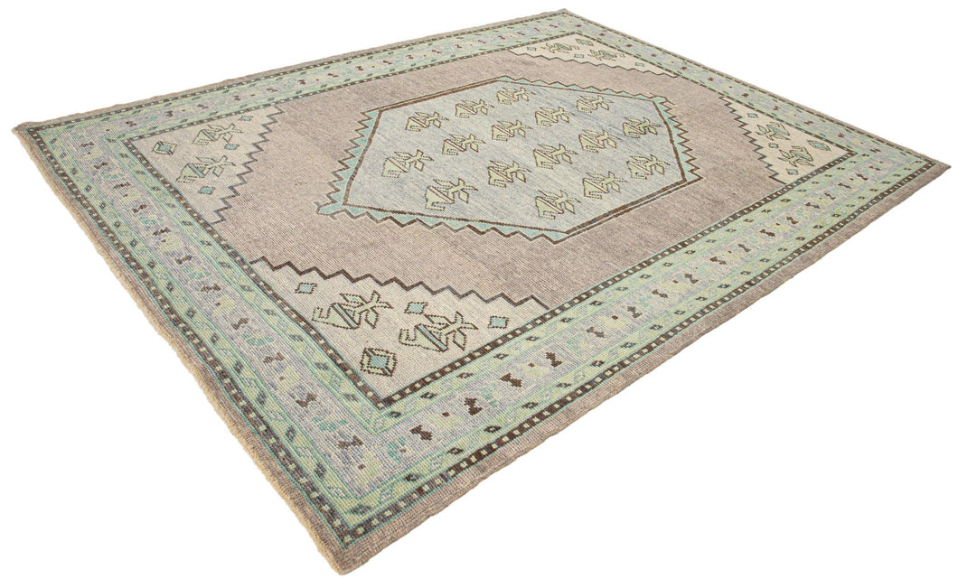 7x9 Modern Oushak Area Rug