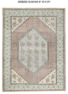7x9 Modern Oushak Area Rug