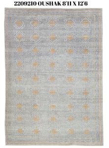 9x13 Modern Oushak Area Rug