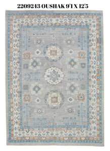 10x12 Modern Oushak Area Rug