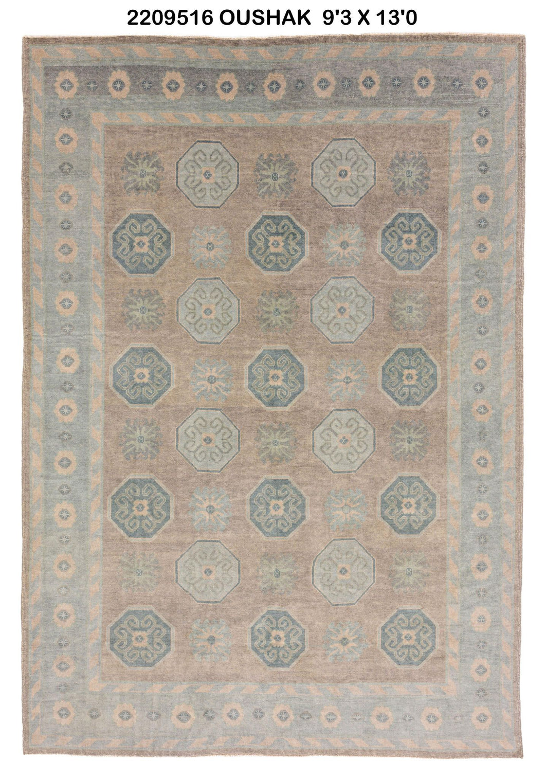 9x13 Modern Oushak Area Rug