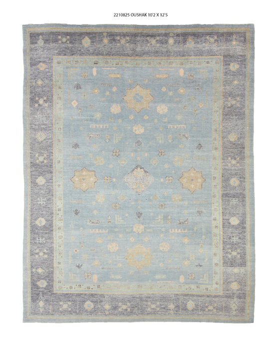 10x13 Modern Oushak Area Rug
