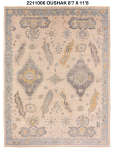 9x12 Modern Oushak Area Rug