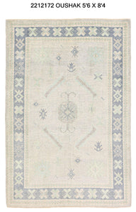 6x8 Modern Oushak Area Rug