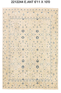 7x10 Old& Vintage Turkish Area Rug