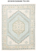 7x9 Modern Oushak Area Rug