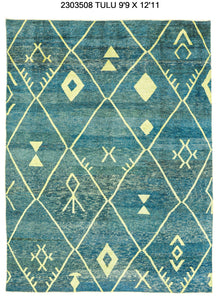 10x13 Modern Tulu Area Rug