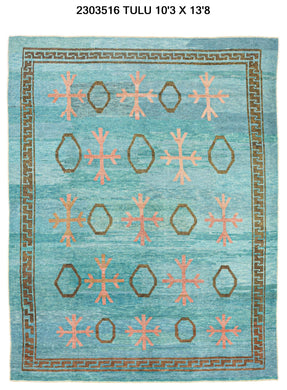 10x14 Modern Tulu Area Rug