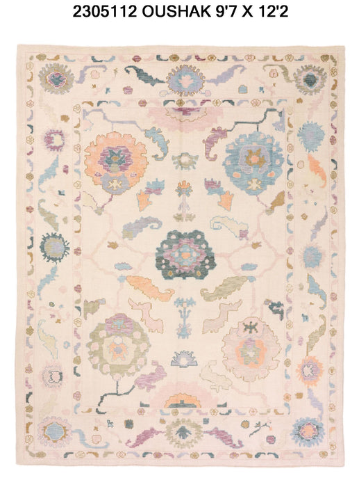 10x12 Modern Oushak Area Rug