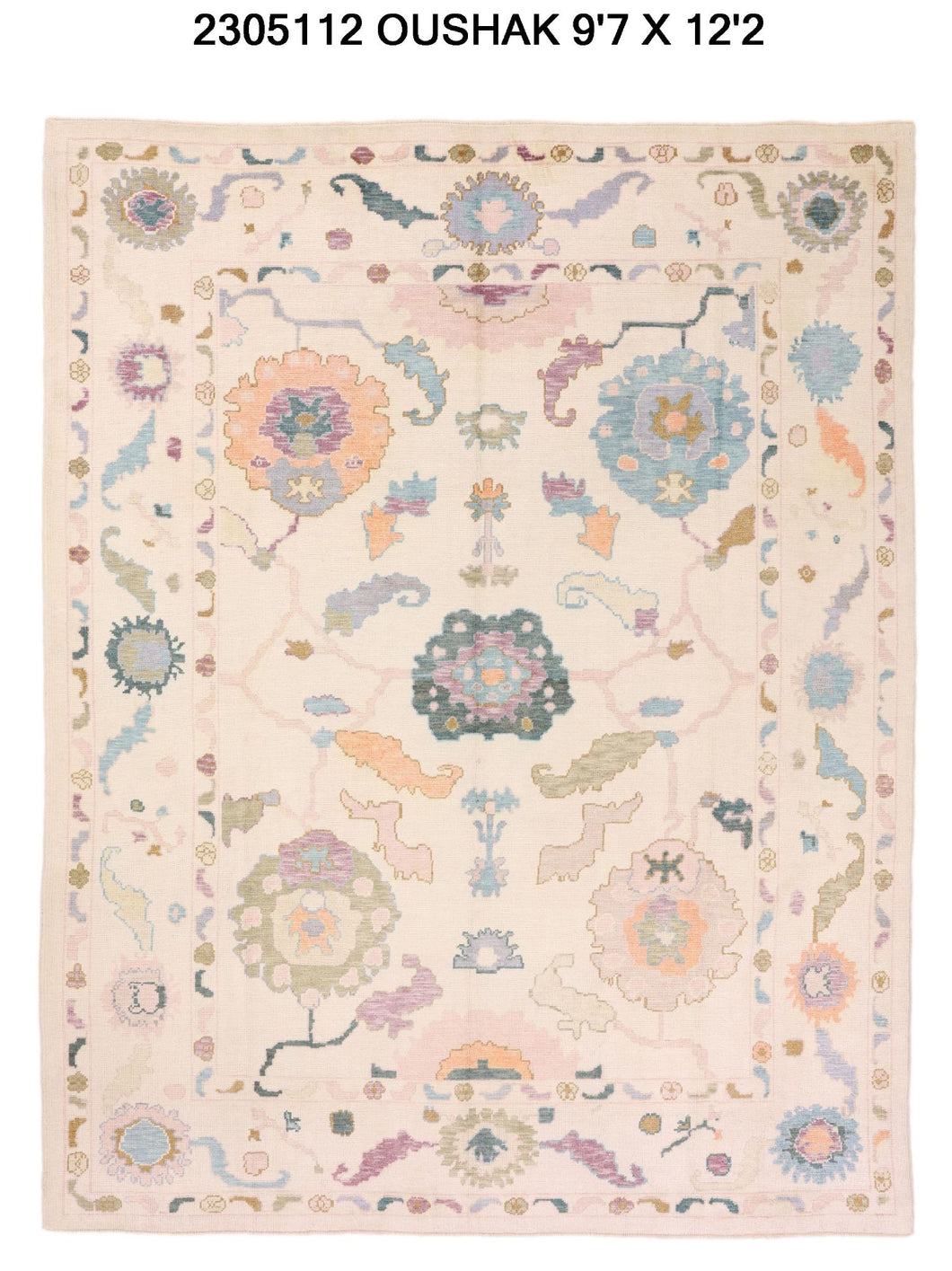 10x12 Modern Oushak Area Rug
