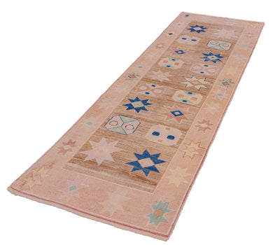 3x11 Modern Oushak Area Runner Rug