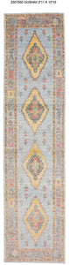 3x13 Modern Oushak Area Runner Rug