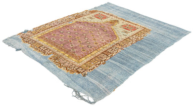 4x9 Old & Vintage Turkish Area Rug