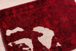 4x4 Old & Vintage Turkish Area Rug
