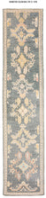 3x13 Modern Oushak Area Runner Rug