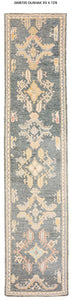 3x13 Modern Oushak Area Runner Rug